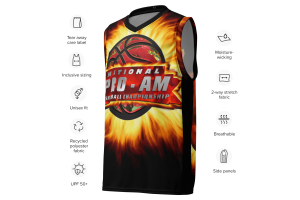 PRO-AM BASKETBALL Recycled Unisex Basketball Jersey 